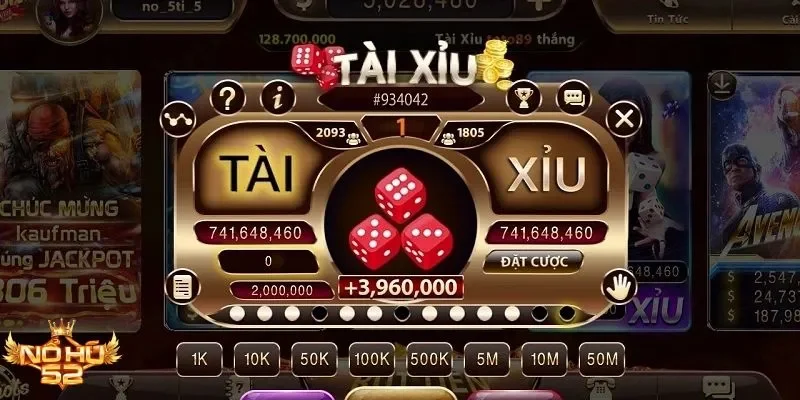 Trải nghiệm cơ hội nhận thưởng lớn khiến Tài Xỉu Nohu52 trở thành lựa chọn yêu thích
